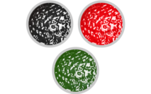 Barvy grilu CHAMELEON: černá, červená, zelená