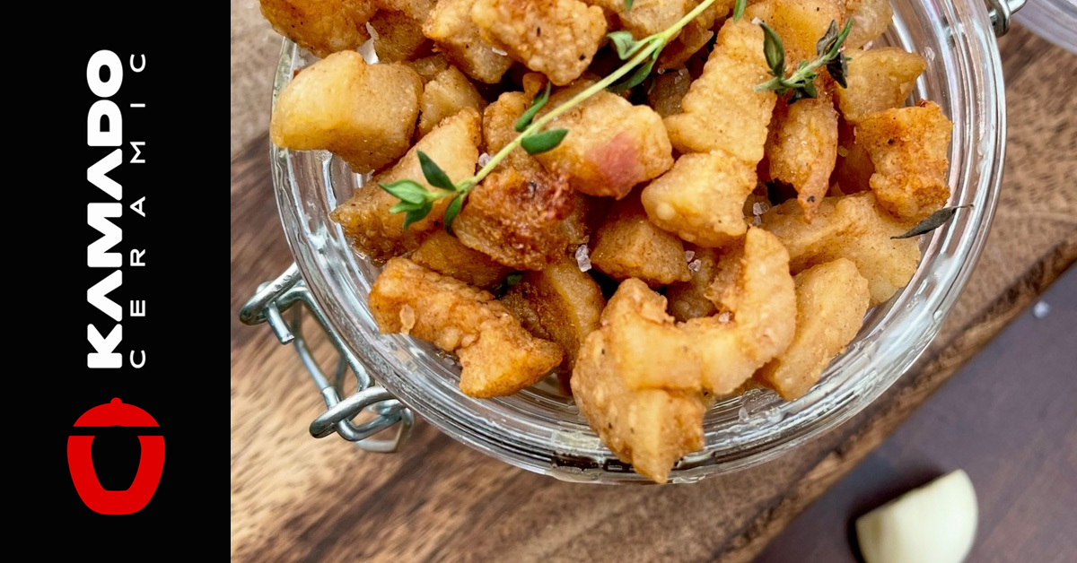 Skvarki Křupavé škvarky z grilu – recept | Kamado Ceramic